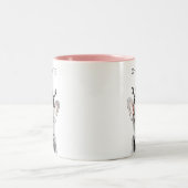 Chique Franse Bulldog franse kroon Tweekleurige Koffiemok (Center)