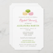 Chique Franse Macaron Bruidsmeisjesfeest Kaart (Voorkant / Achterkant)