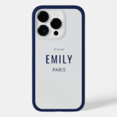 Chique Franse Navy Mode / Beauty Branded Case-Mate iPhone Case (Achterkant)