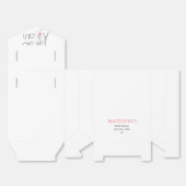 Chique Franse Parijse Ze Zei Oui Bruidsfeest Bedankdoosjes (Ongevouwen)