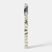 chique Franse vlinder scripts Parijs Eiffeltoren iPhone 15 Case (Linkerkant)