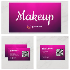 Chique freelance make-up artiest visitekaartje