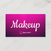 Chique freelance make-up artiest visitekaartje (Achterkant)