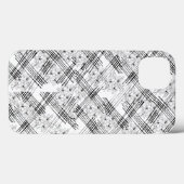Chique gebloemde monogram en strepen Case-Mate iPh iPhone Case (Achterkant (horizontaal))