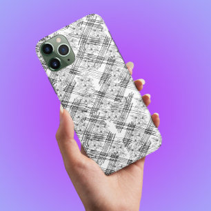 Chique gebloemde monogram en strepen Case-Mate iPh iPhone Case