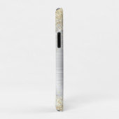 Chique geborsteld metaal zilver goud namaak glitte Case-Mate iPhone case (Achterkant/rechts)