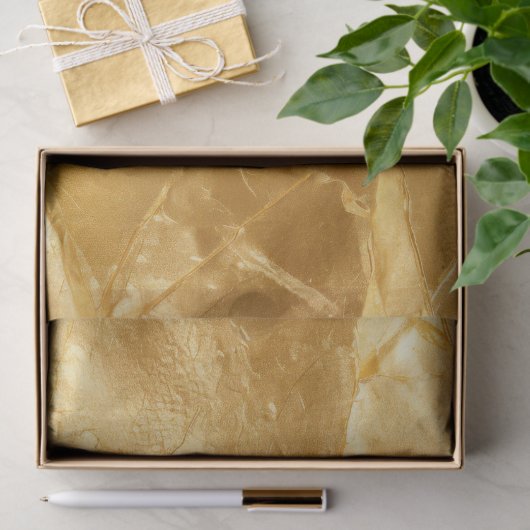 Chique Geel Goud Glam Bruiloft Tissuepapier (Geschenk)