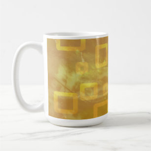 Chique Gele Geometrische Koffiemok