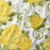 Chique Gele Rozen Bloemendecoupage Tissuepapier