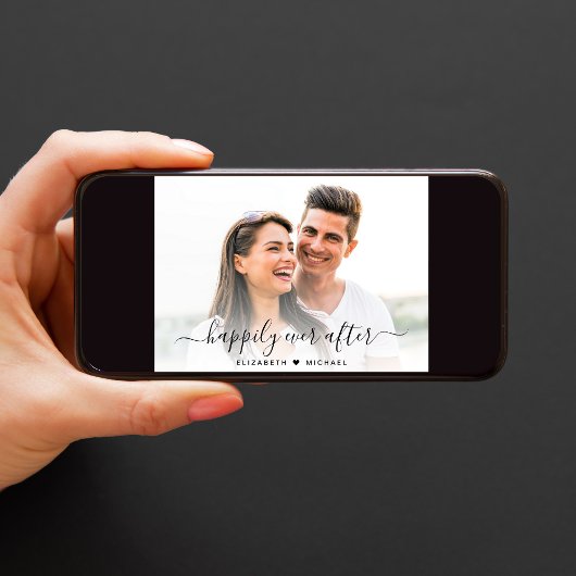 Chique gelukkig ooit na foto Verloving Aankondiging