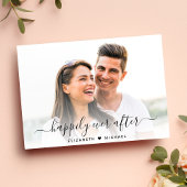 Chique gelukkig ooit na foto Verloving Aankondiging