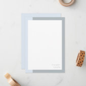 Chique geminimaliseerde gepersonaliseerde naam bla notitiekaartje (Voorkant / Achterkant in situ)