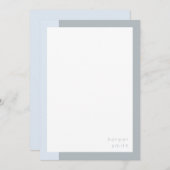 Chique geminimaliseerde gepersonaliseerde naam bla notitiekaartje (Voorkant / Achterkant)