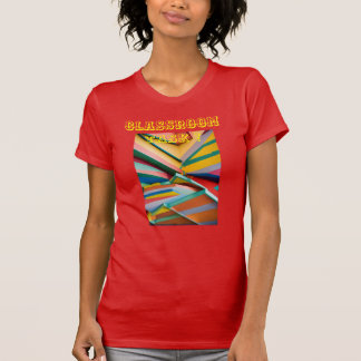 "Chique geometrie: Bella Canvas Vrouwen V-hals T-shirt