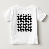 chique geometrisch zwart en wit houndstooth patroo (Achterkant)
