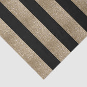 Chique geometrisch zwart goud verjaardagsfeestje tissuepapier (Detail)