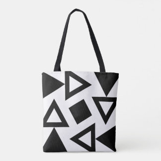 chique geometrische driehoekige Canvas tas