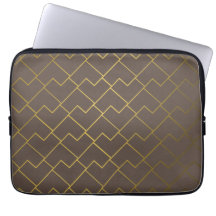 Chique geometrische gouden koffie chocolade bruin