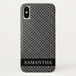 Chique geometrische hand-getrokken witte diamanten Case-Mate iPhone case