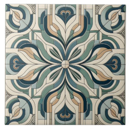 Chique geometrische harmonie tegeltje