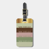 Chique gepersonaliseerd reizen Bagagelabel (Voorkant verticaal)