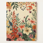 Chique gepersonaliseerde bloem Productiviteit & D Planner (Achterkant)