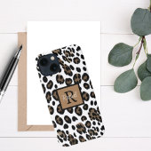 Chique gepersonaliseerde cheetah print iPhone hoesje