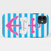 Chique gepersonaliseerde nautische iPhone 5/5S hoe Case-Mate iPhone Case (Achterkant (horizontaal))
