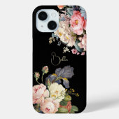 Chique  Gepersonaliseerde Rozen & Iris Case-Mate iPhone Case (Achterkant)