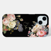 Chique  Gepersonaliseerde Rozen & Iris Case-Mate iPhone Case (Achterkant (horizontaal))
