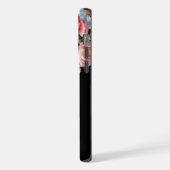 Chique  Gepersonaliseerde Rozen & Iris iPhone Hoesje (Linkerkant)