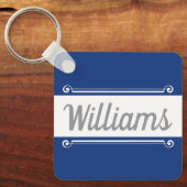 Chique gepersonaliseerde sleutelhanger - afsluiten (Voorkant)