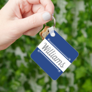 Chique gepersonaliseerde sleutelhanger - afsluiten
