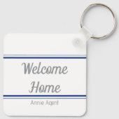 Chique gepersonaliseerde sleutelhanger - afsluiten (Achterkant)