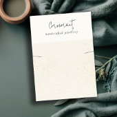 Chique gespikkeld goud wit textuur Ketting display Visitekaartje