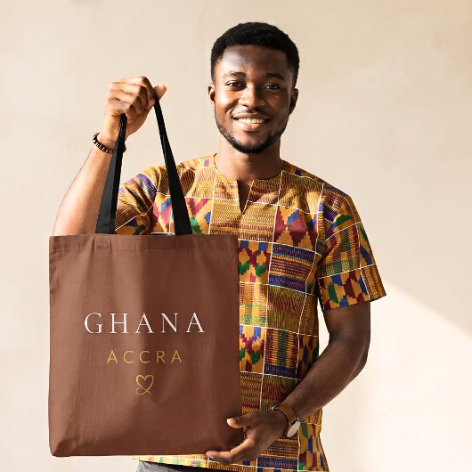 Chique Ghana Accra Monogram Ontwerp-West Afrika Ge Tote Bag
