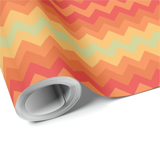 Chique Giftwrap Roll: Rood, Sinaasappel, Groene Ch Cadeaupapier (Rol Hoek)