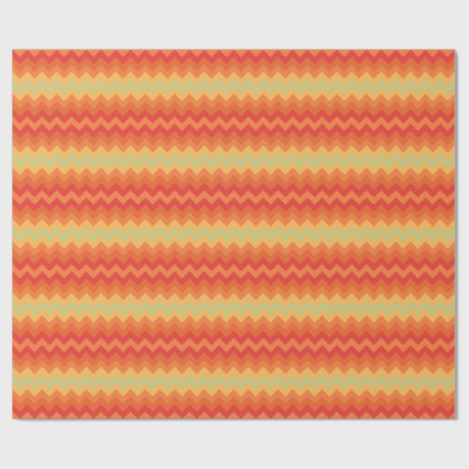 Chique Giftwrap Roll: Rood, Sinaasappel, Groene Ch Cadeaupapier (Vlak)