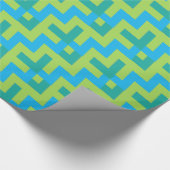 Chique Giftwrap : Smaragd, Turquoise, Neon Green Cadeaupapier (Hoek)