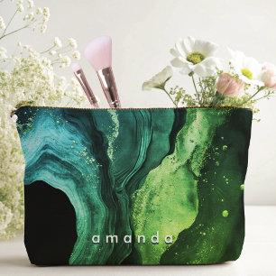 Chique girly faux glitter marmer art monogram 2024 etui