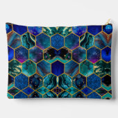 Chique girly faux Glitter Turquoise blauw geometri Etui (Achterkant)