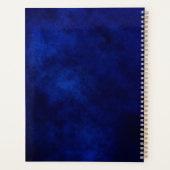 Chique girly faux Glitter zilveren blauw geometris Planner (Achterkant)