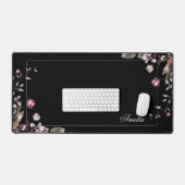 Chique Girly Floral w / naam Bureaumat (Keyboard & Muis)