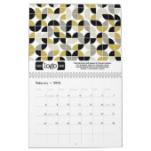 Chique Girly Patterns - Zakelijk Logo cadeau Kalender (Feb 2026)