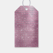 Chique Girly Pink Glam Sparkle Cadeaulabel (Achterkant)