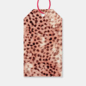 Chique Girly Roos Gouden Luipaard Cadeaulabel (Achterkant)