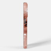 Chique Girly Roos Gouden Luipaard Case-Mate iPhone Case (Achterkant / Rechts)