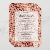 Chique Girly Roos Gouden Luipaard Kaart (Voorkant / Achterkant)