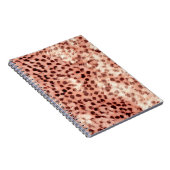 Chique  Girly Roos Gouden Luipaard Notitieboek (Rechterzijde)