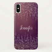 Chique girly String van lichten paarse gepersonali Case-Mate iPhone Case (Achterkant)